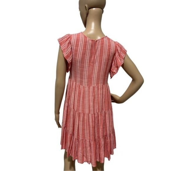 Elan Tiered Babydoll Dress Size M | Flowy Casual Boho Summer Dress - Picture 3 of 9